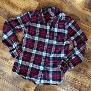 Super Soft, Boys Plaid Flannel Button-Down